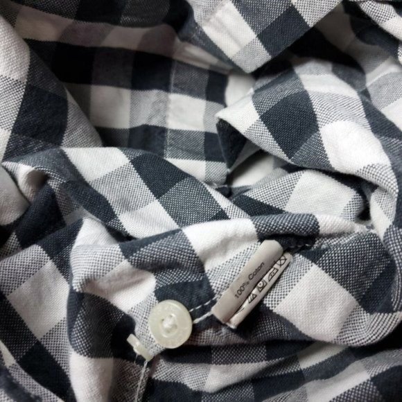 J. Crew Slim Fit Oxford Check Button Shirt Long Sleeve Mens Size L Large - Picture 7 of 8